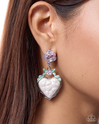 Feminine Freedom - purple - Paparazzi earrings