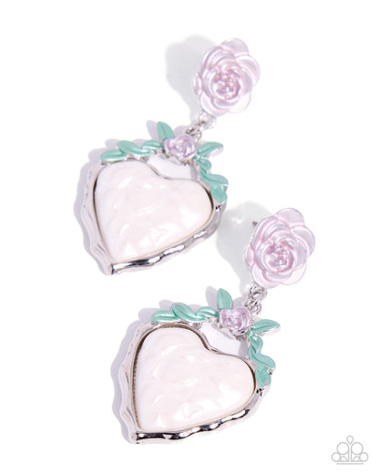 Feminine Freedom - purple - Paparazzi earrings