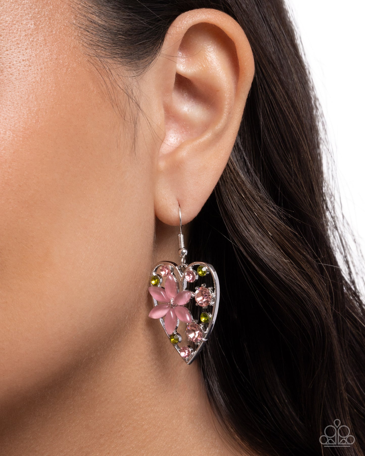 Feminine Freestyle - pink - Paparazzi earrings