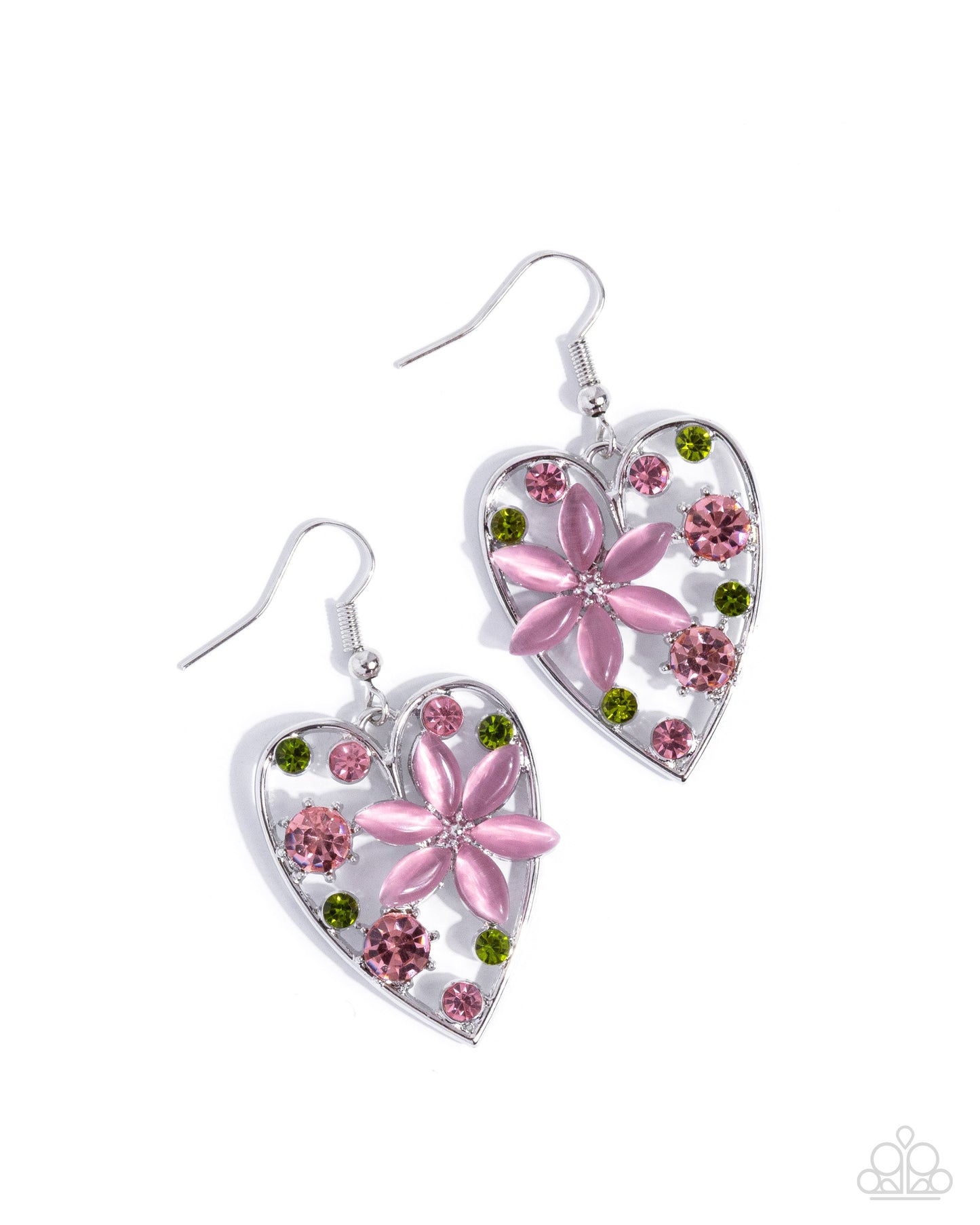 Feminine Freestyle - pink - Paparazzi earrings