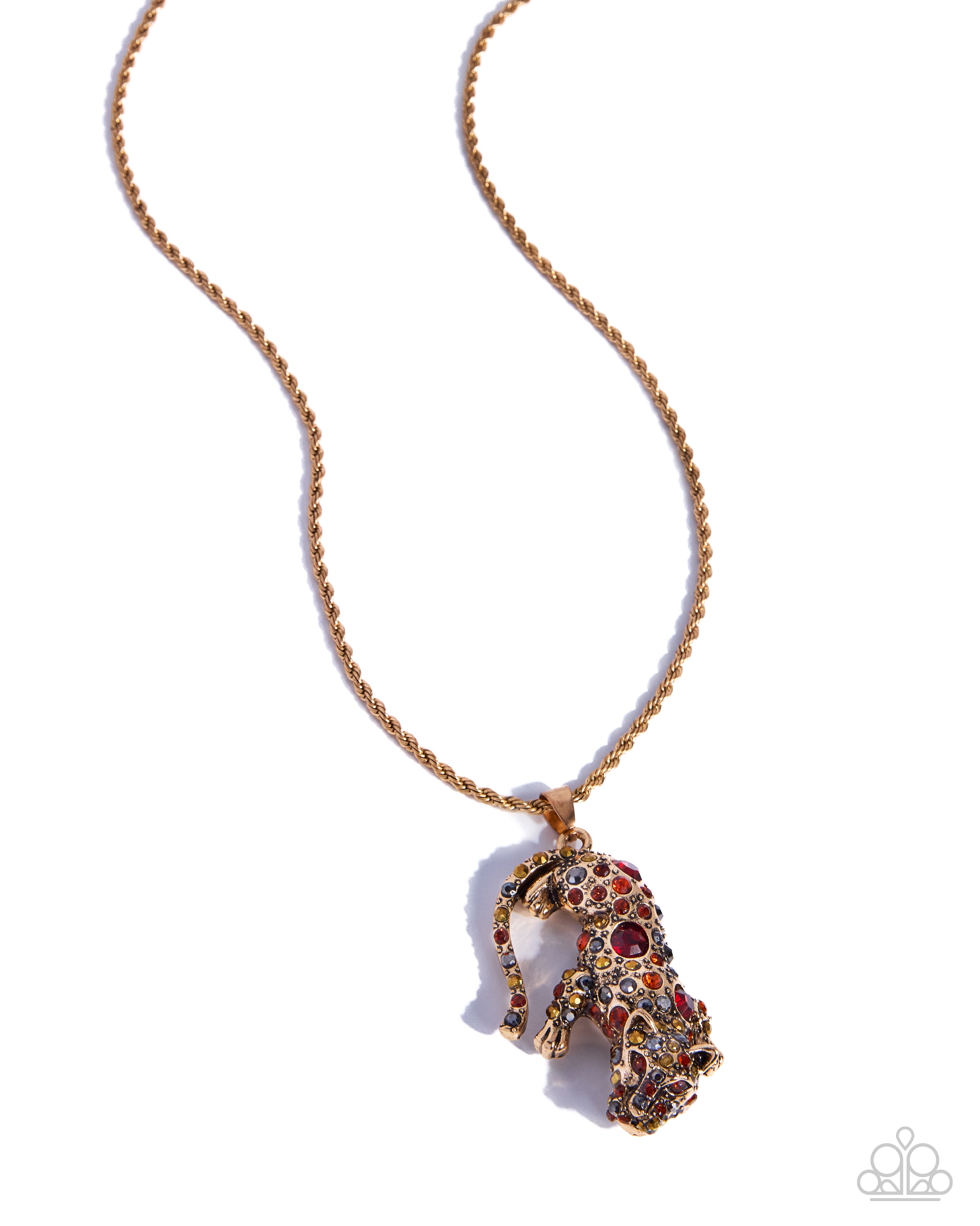 Ferocious Feline - gold - Paparazzi necklace – JewelryBlingThing
