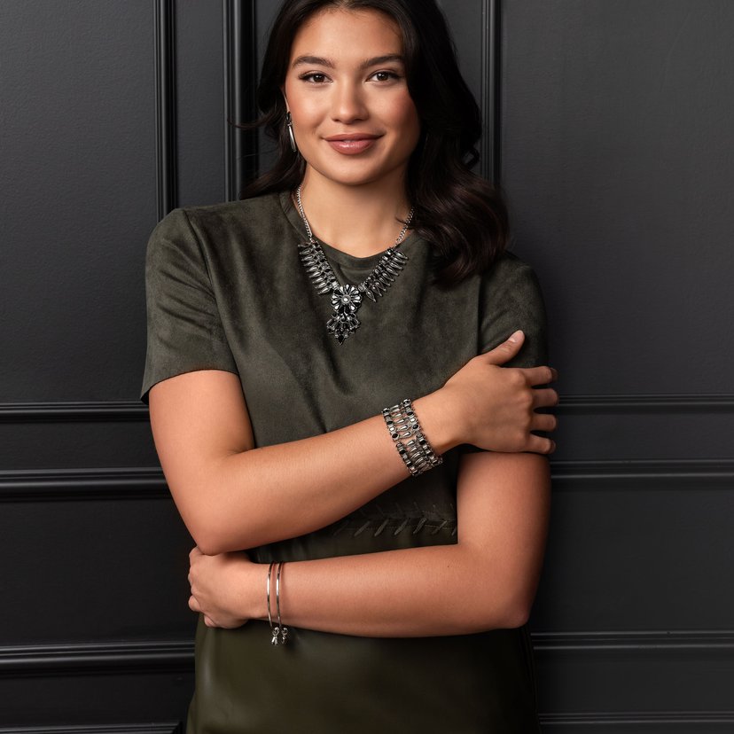 Festival Fame - black - Paparazzi earrings