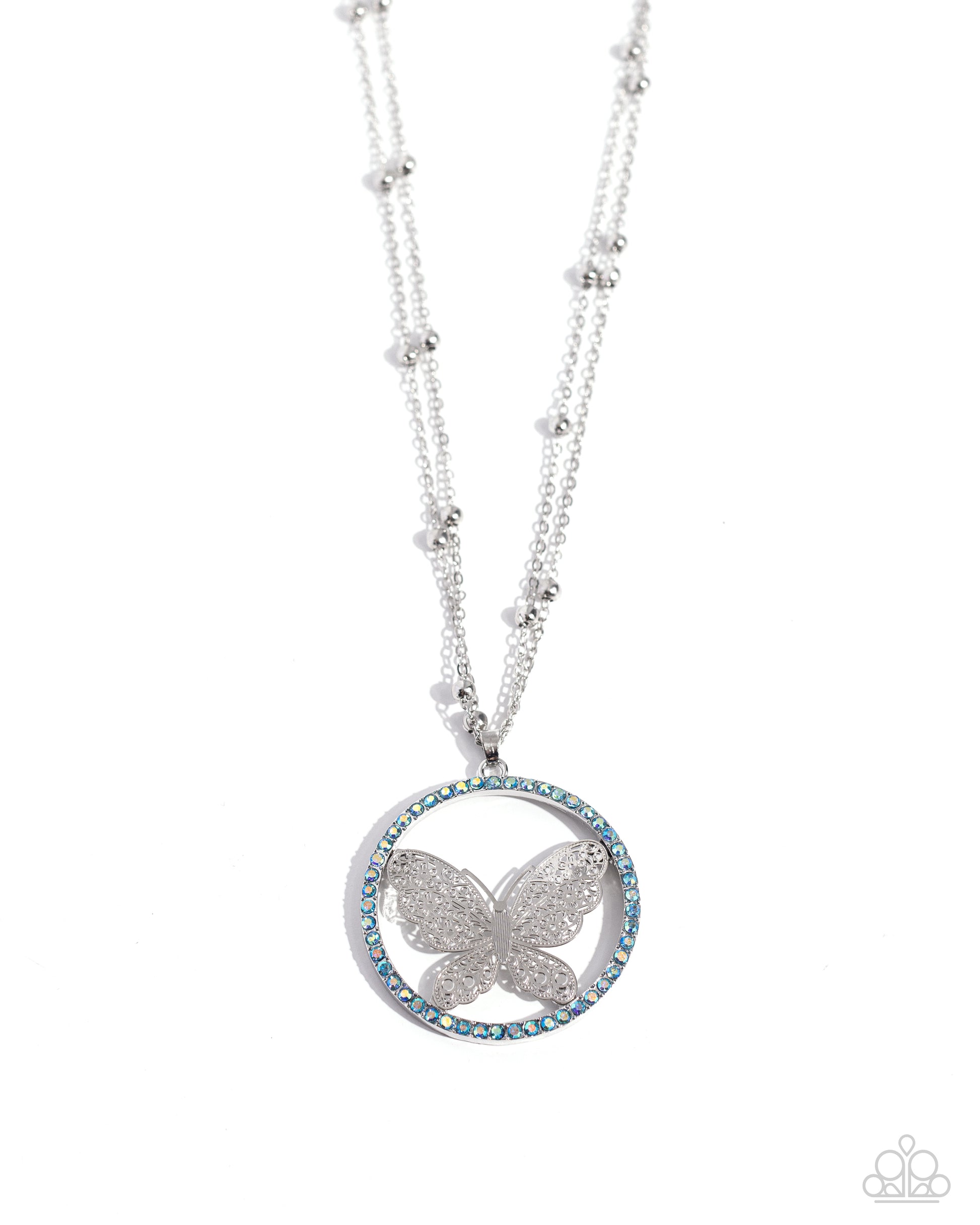 Festive Flight - blue - Paparazzi necklace