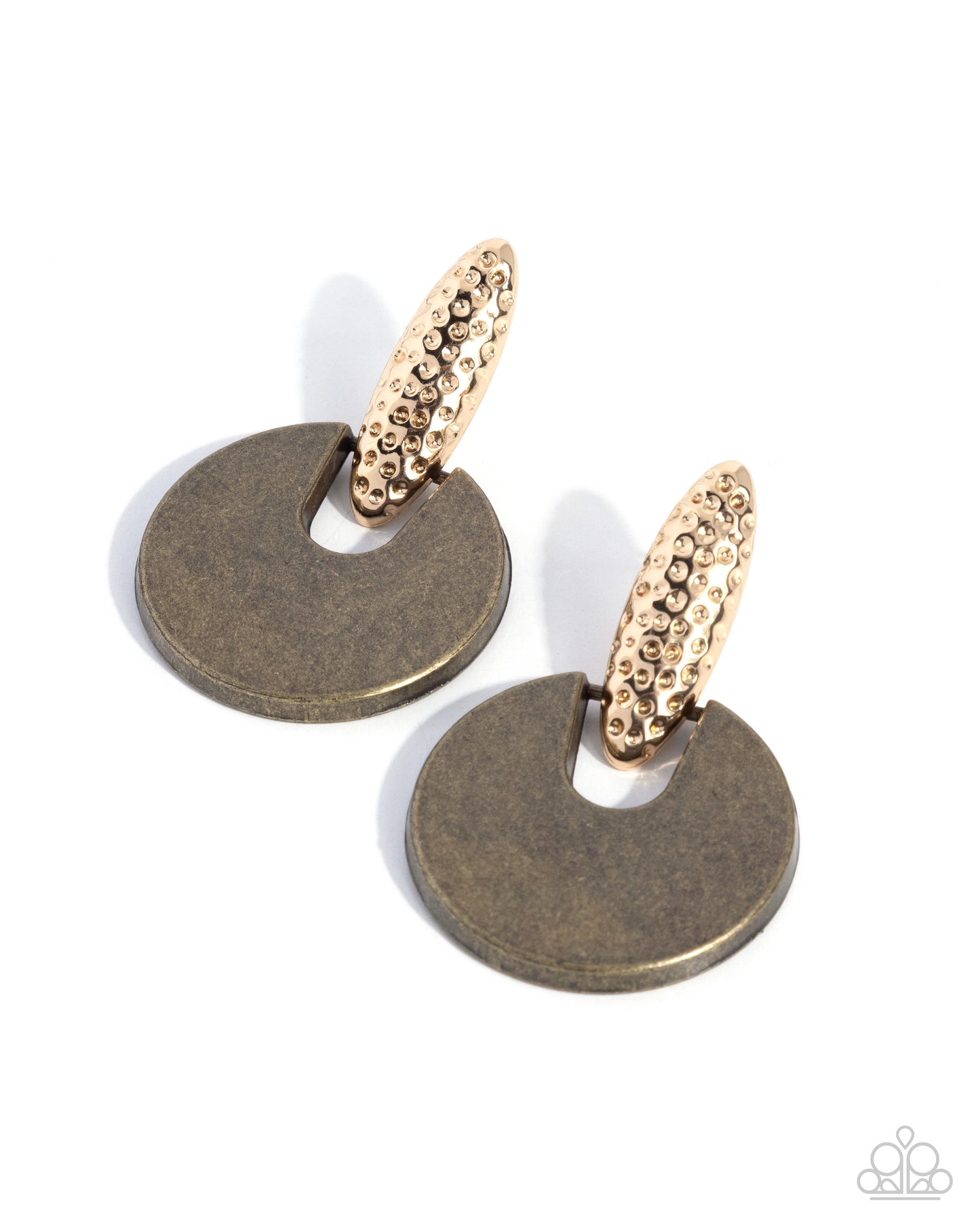 Fierce Fable - brass - Paparazzi earrings