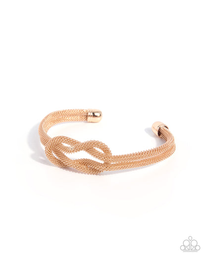 Fierce Finesse - gold - Paparazzi bracelet