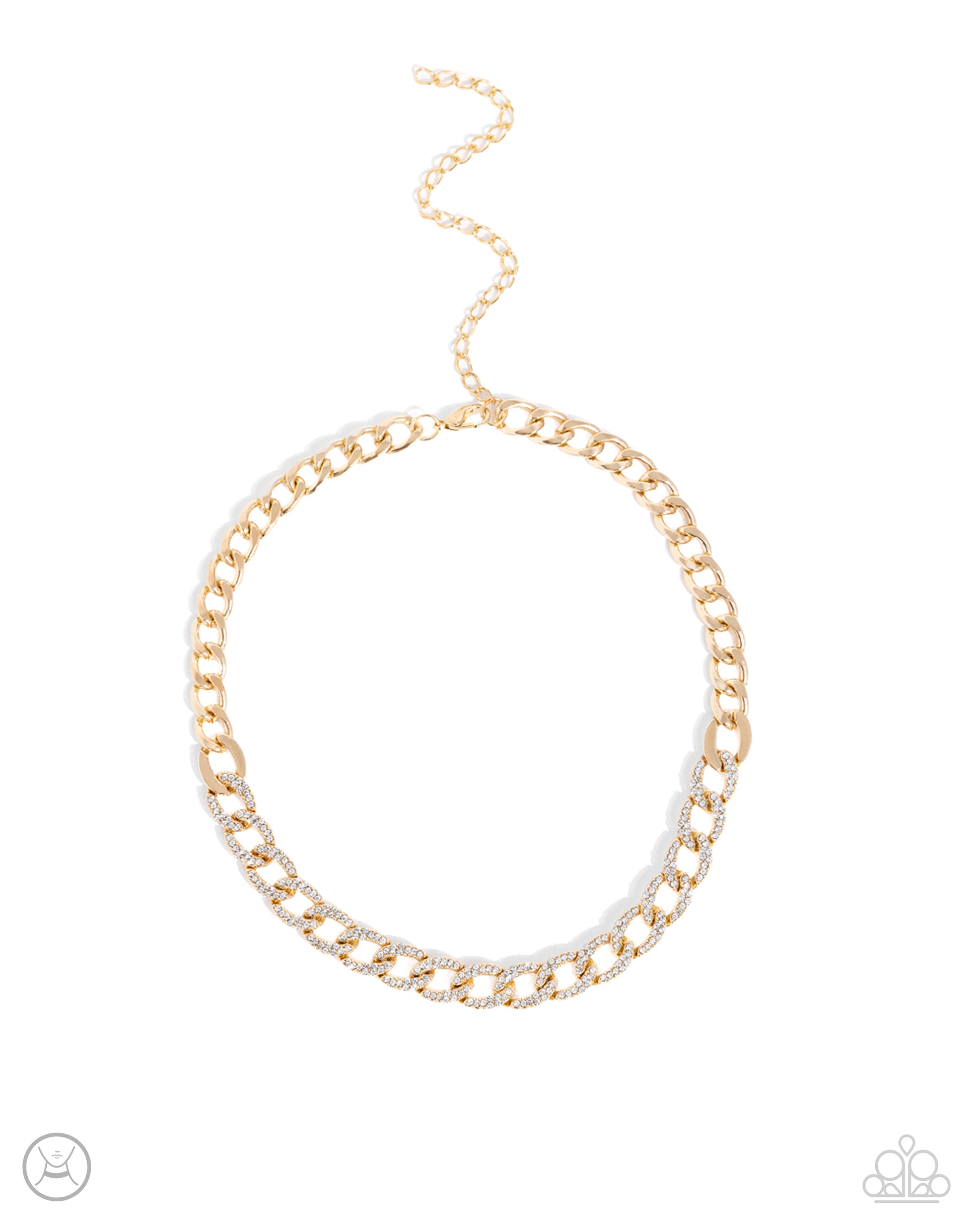 Fiercely Independent - gold - Paparazzi necklace