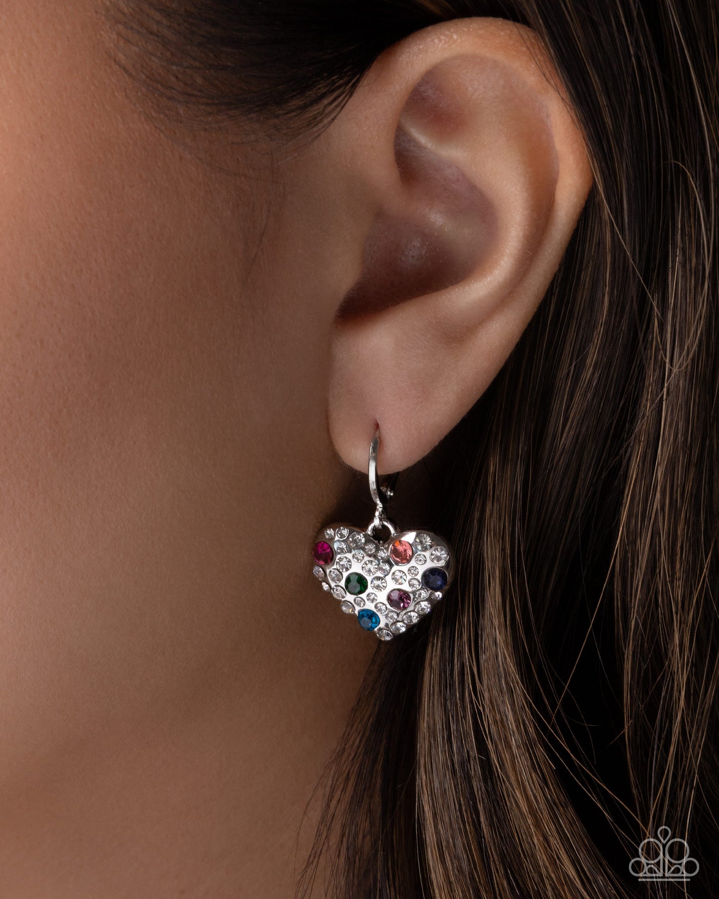 Fiery Flirt - multi - Paparazzi earrings