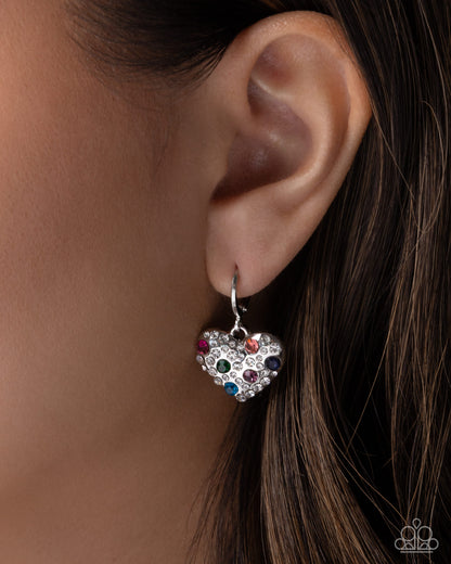 Fiery Flirt - multi - Paparazzi earrings