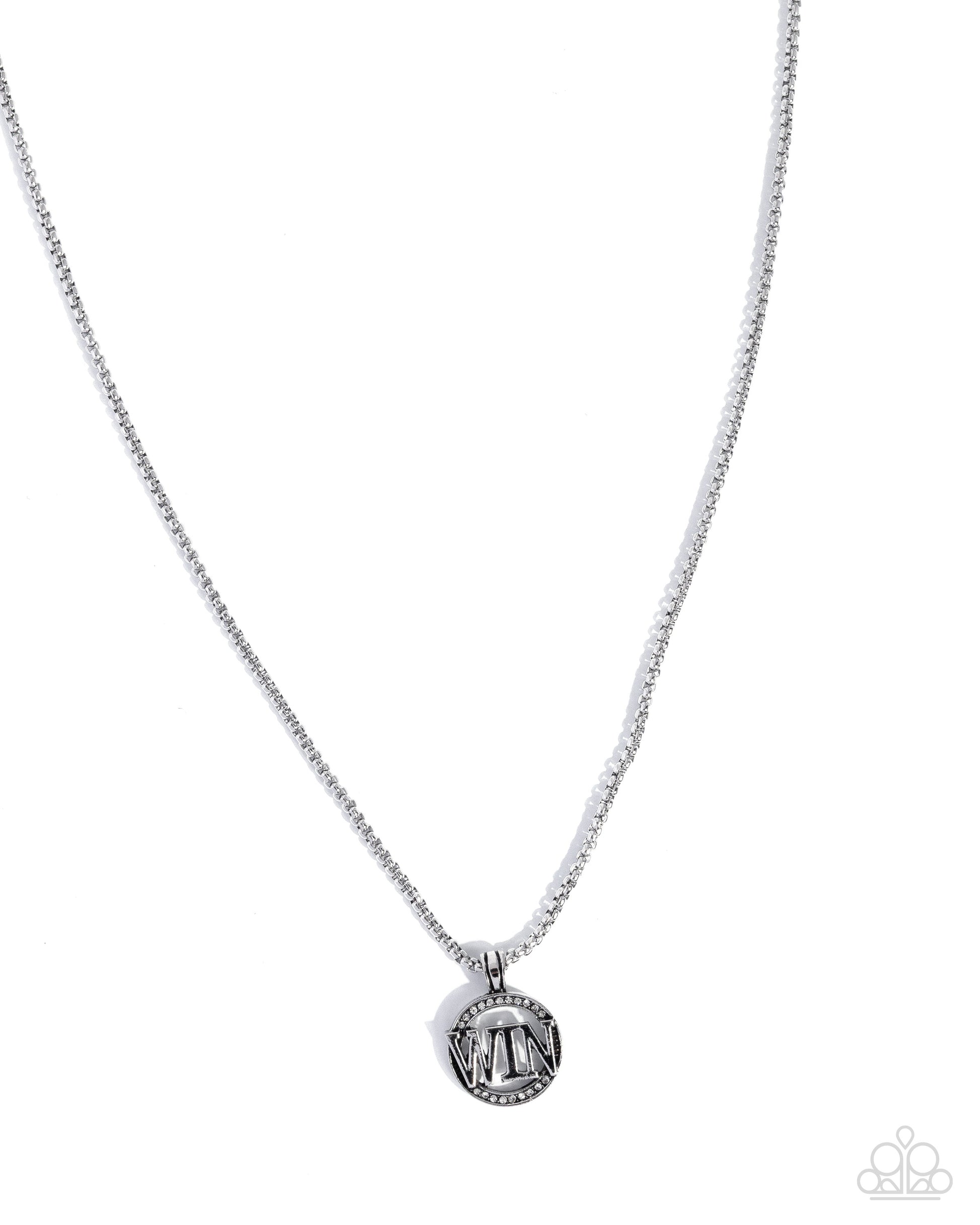Fight to Win - silver - Paparazzi MENS necklace