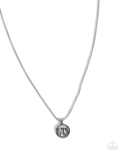 Fight to Win - silver - Paparazzi MENS necklace