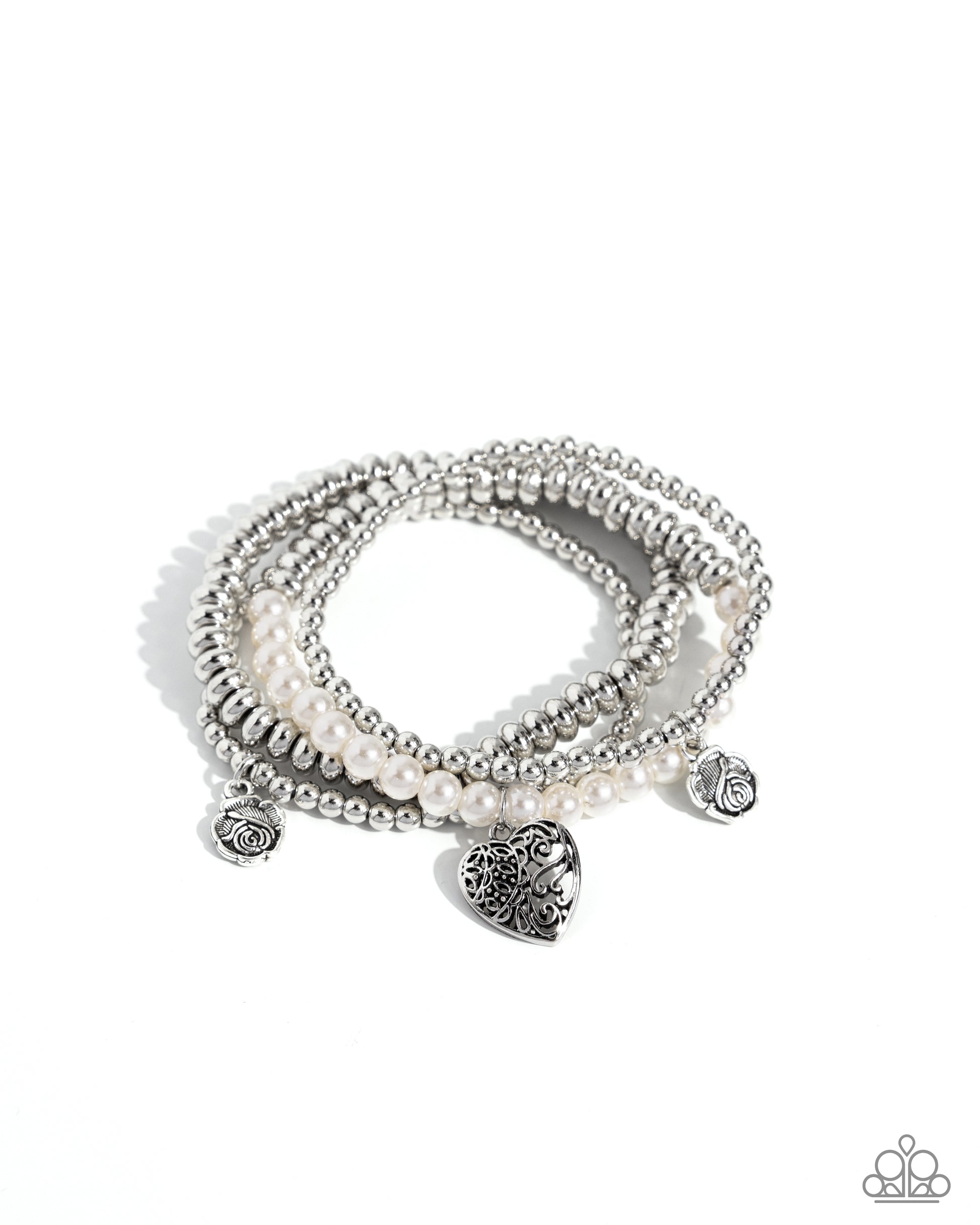 Filigree Fairytale - white - Paparazzi bracelet