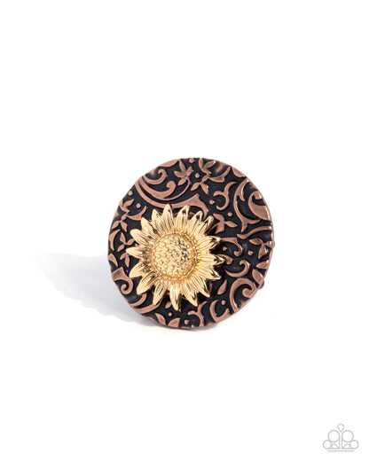 Filigree Fate - copper - Paparazzi ring