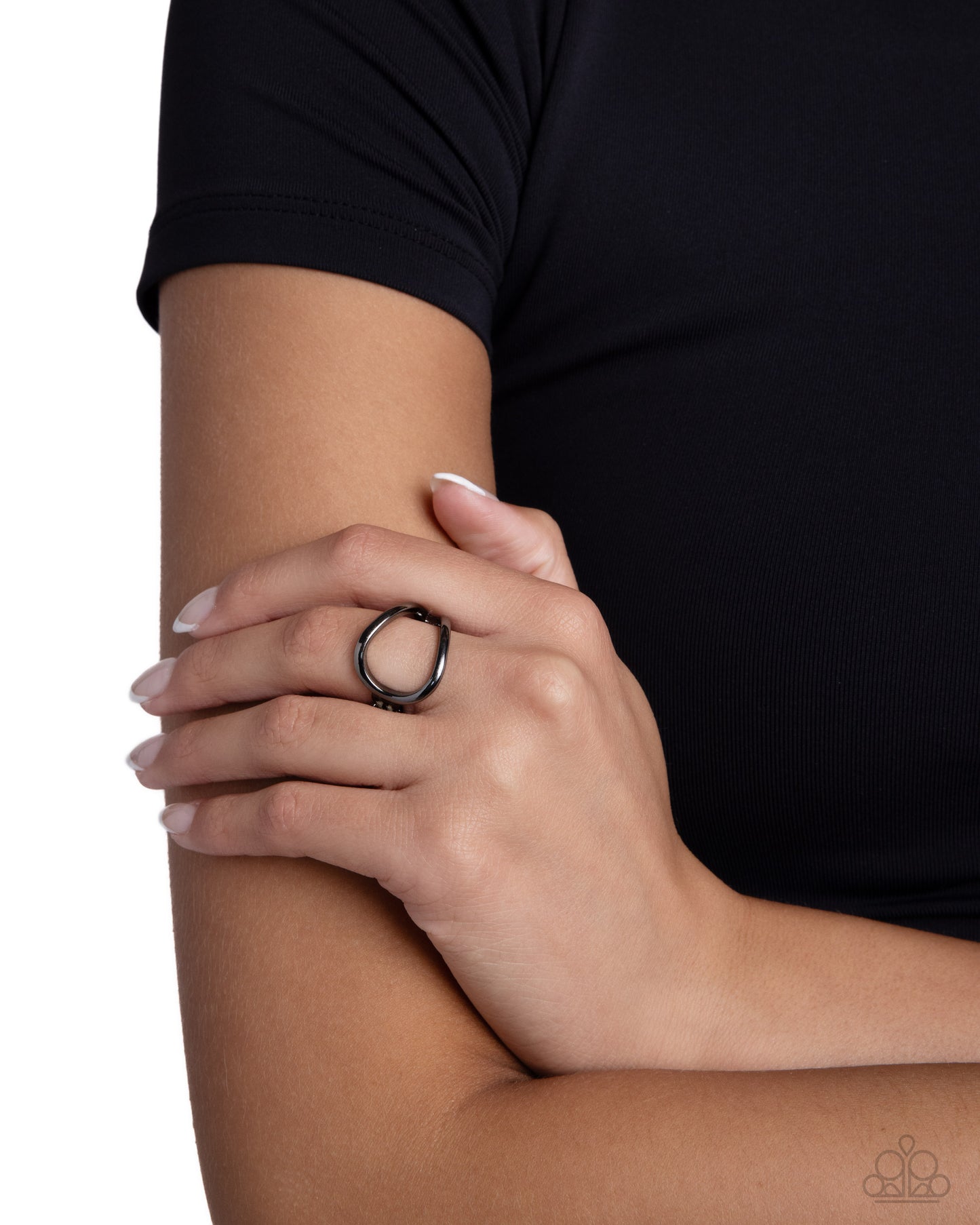 Fill The Gap - black - Paparazzi ring