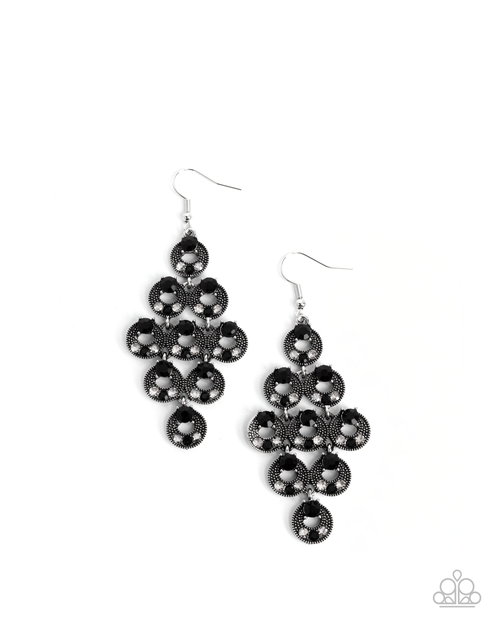 Find Your Sparkle - black - Paparazzi earrings