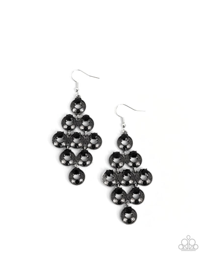 Find Your Sparkle - black - Paparazzi earrings