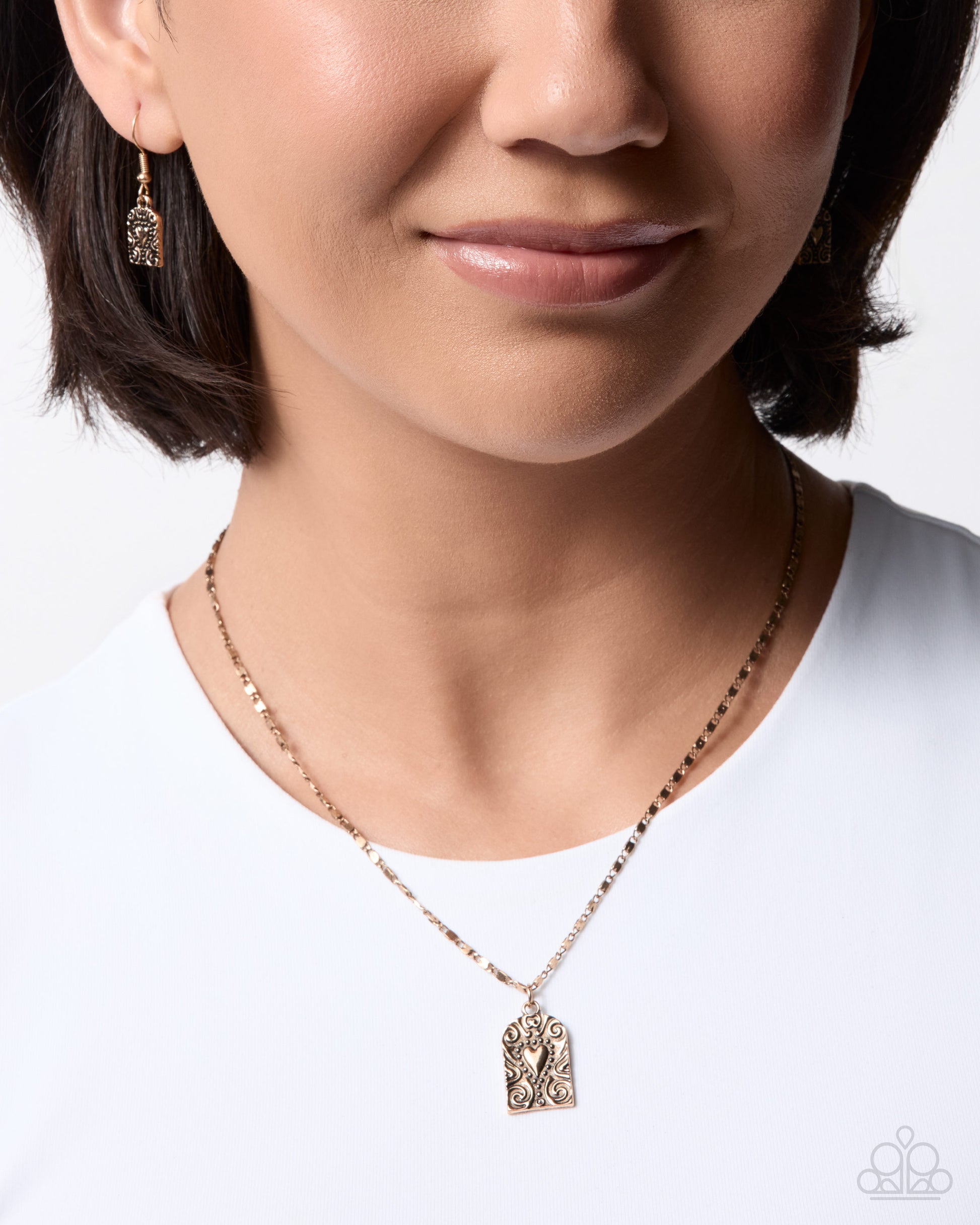 Fine Flirtation - gold - Paparazzi necklace