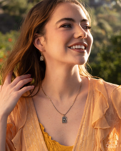 Fine Flirtation - gold - Paparazzi necklace