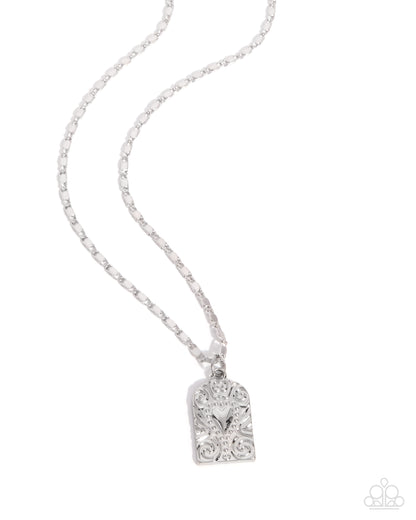 Fine Flirtation - silver - Paparazzi necklace