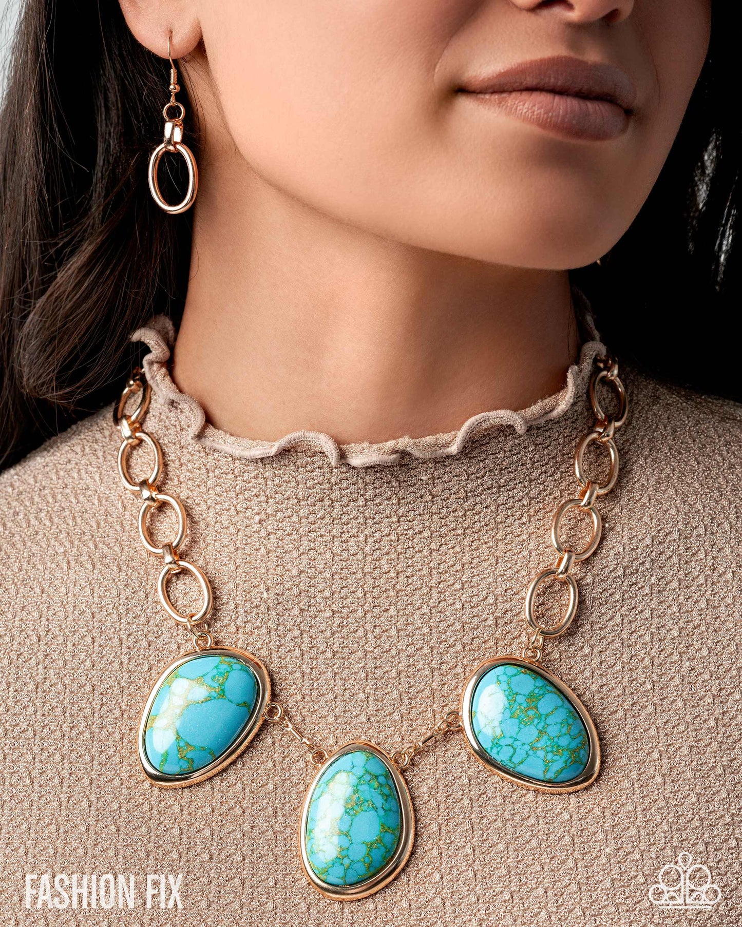 Firmly Grounded - gold - Paparazzi necklace
