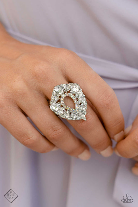 First Class Fairytale - white - Paparazzi ring