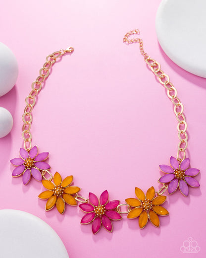 First Date Flowers - multi - Paparazzi necklace