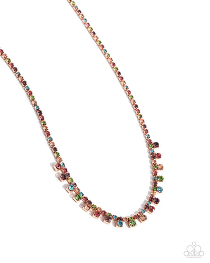 Fitting Room Fancy - copper - Paparazzi necklace