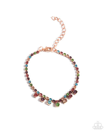 Fitting Room Frenzy - copper - Paparazzi bracelet