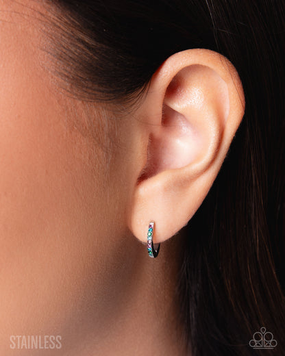 Fixed Flair - multi - Paparazzi earrings
