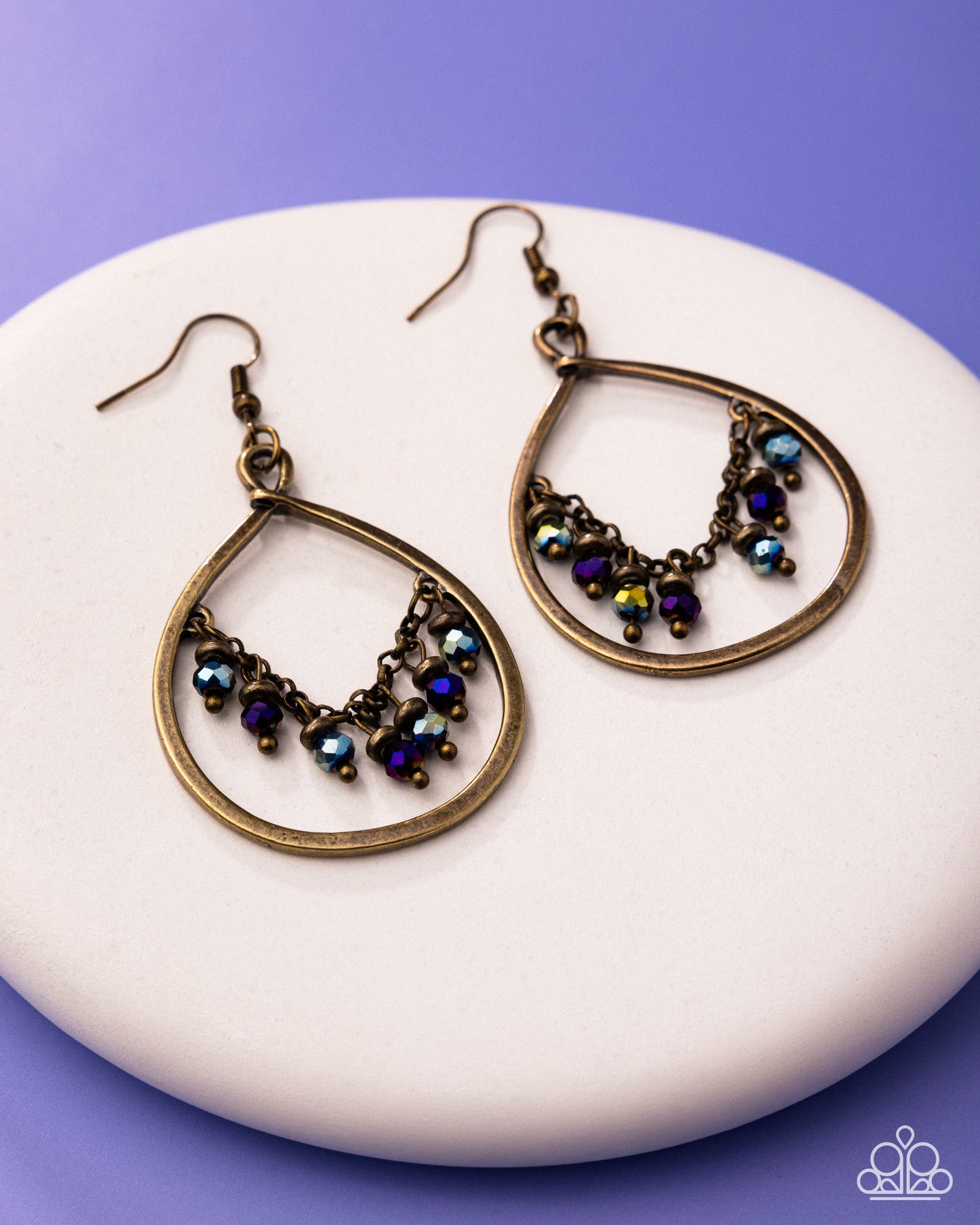 Flashback Fringe - multi - Paparazzi earrings