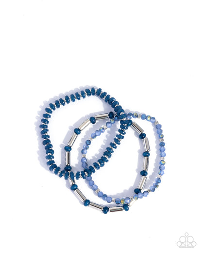 Flash of Fashion - blue - Paparazzi bracelet