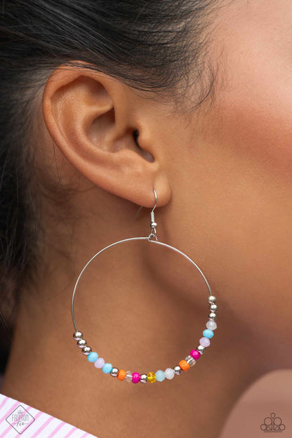 Flashy Festival - multi - Paparazzi earrings