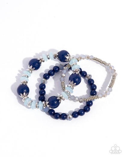 Flashy Frugality - blue - Paparazzi bracelet