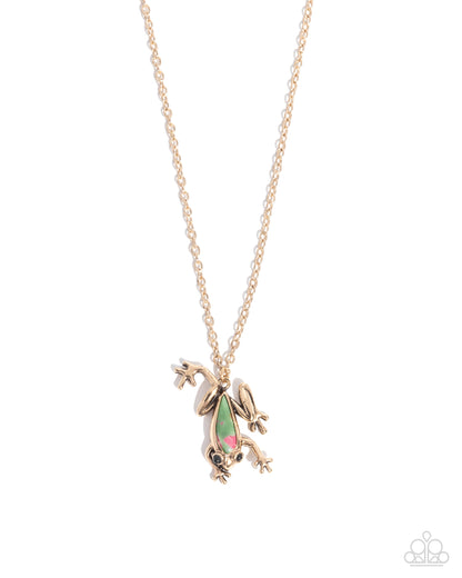 Flashy Tree Frog - multi - Paparazzi necklace