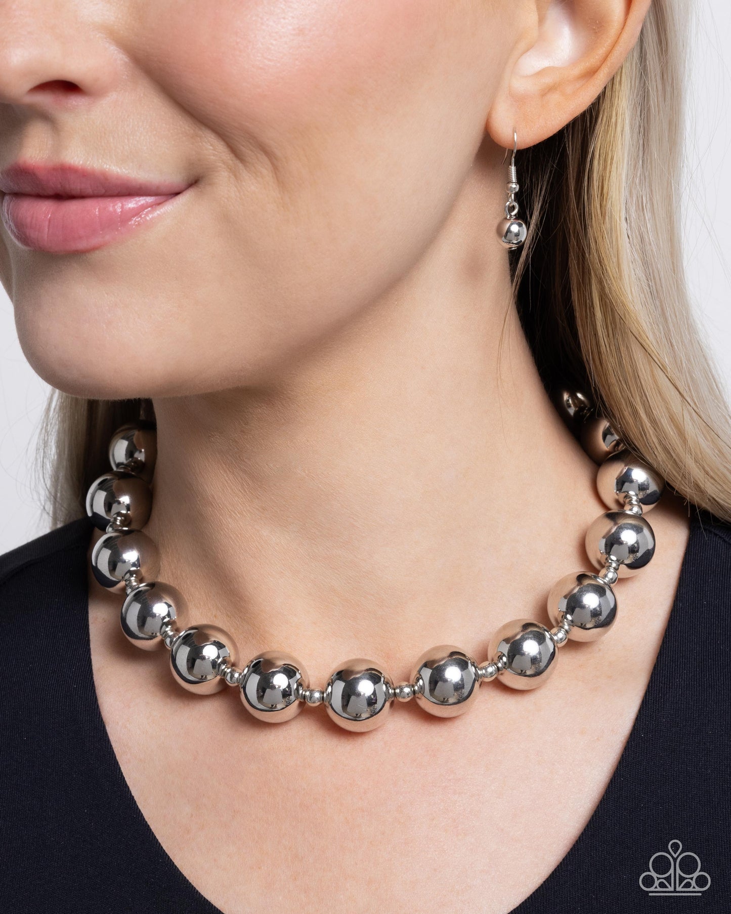 Flattery Will Get You Everywhere - silver - Paparazzi necklace