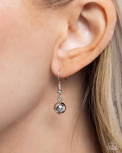 Flattery Will Get You Everywhere - silver - Paparazzi necklace