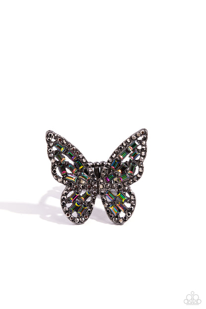 Flauntable Flutter - multi - Paparazzi ring