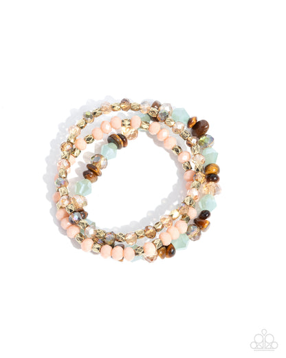 Flawless Facets - brown - Paparazzi bracelet