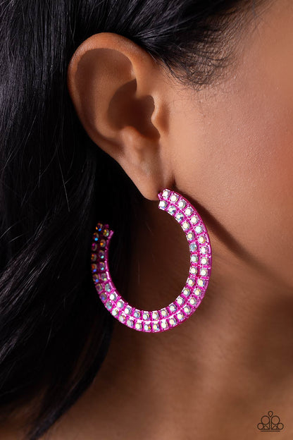 Flawless Fashion - pink - Paparazzi earrings