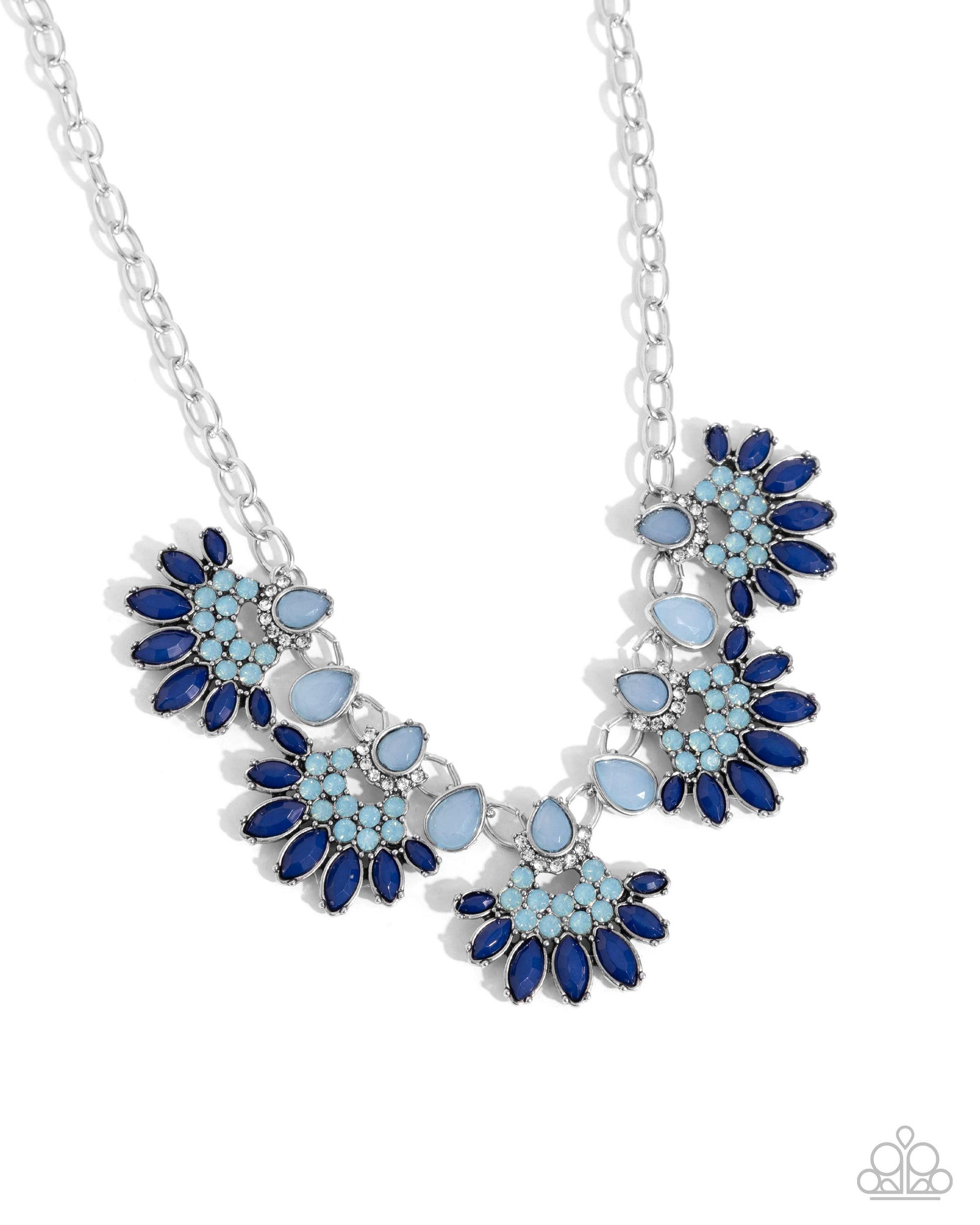 Flawless Fringe - blue - Paparazzi necklace