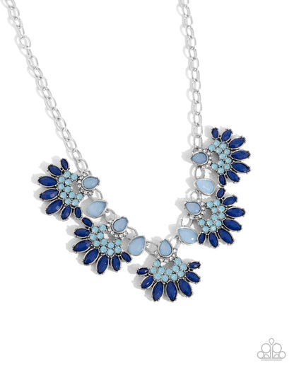 Flawless Fringe - blue - Paparazzi necklace