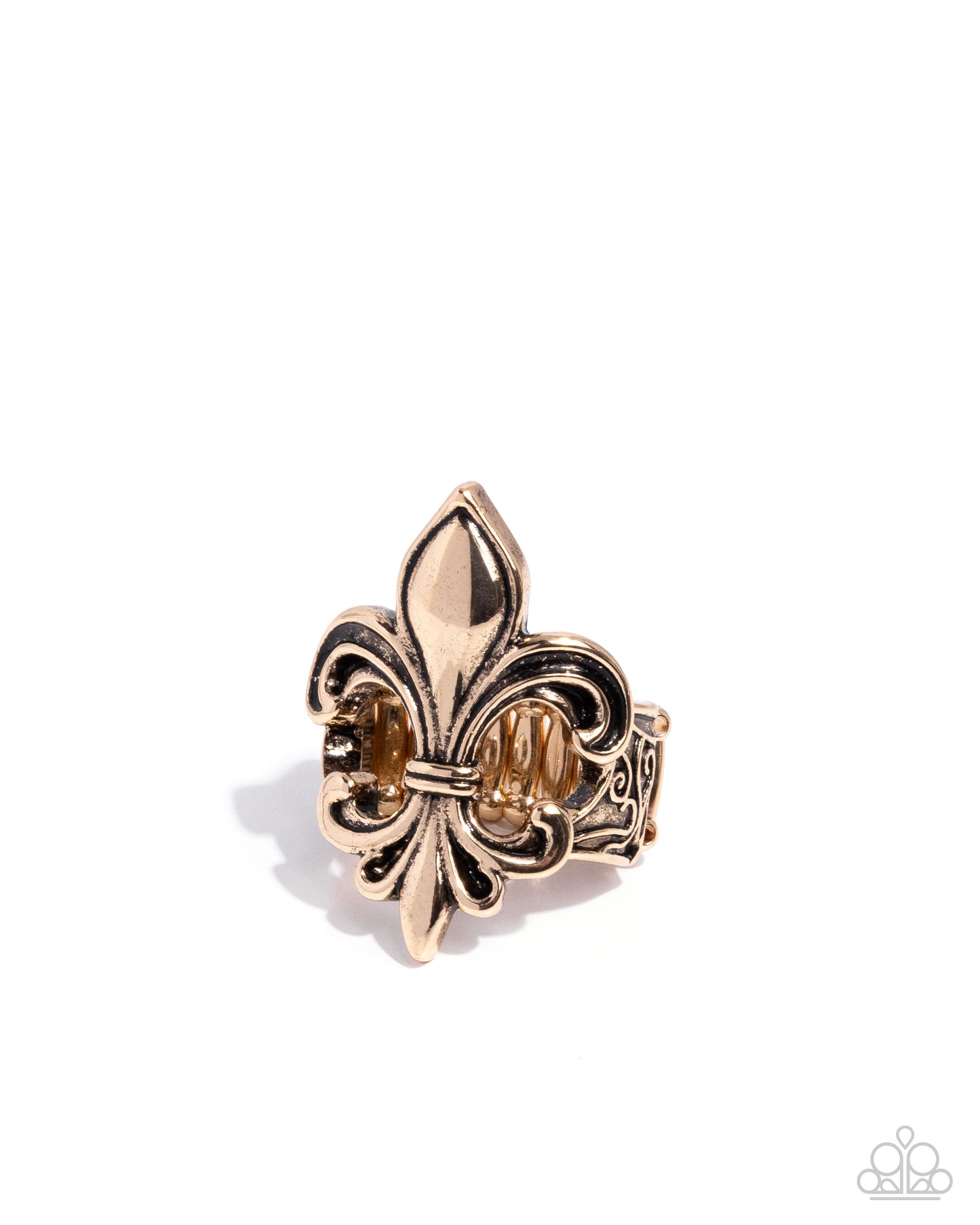 Fleur de Lis - gold - Paparazzi ring