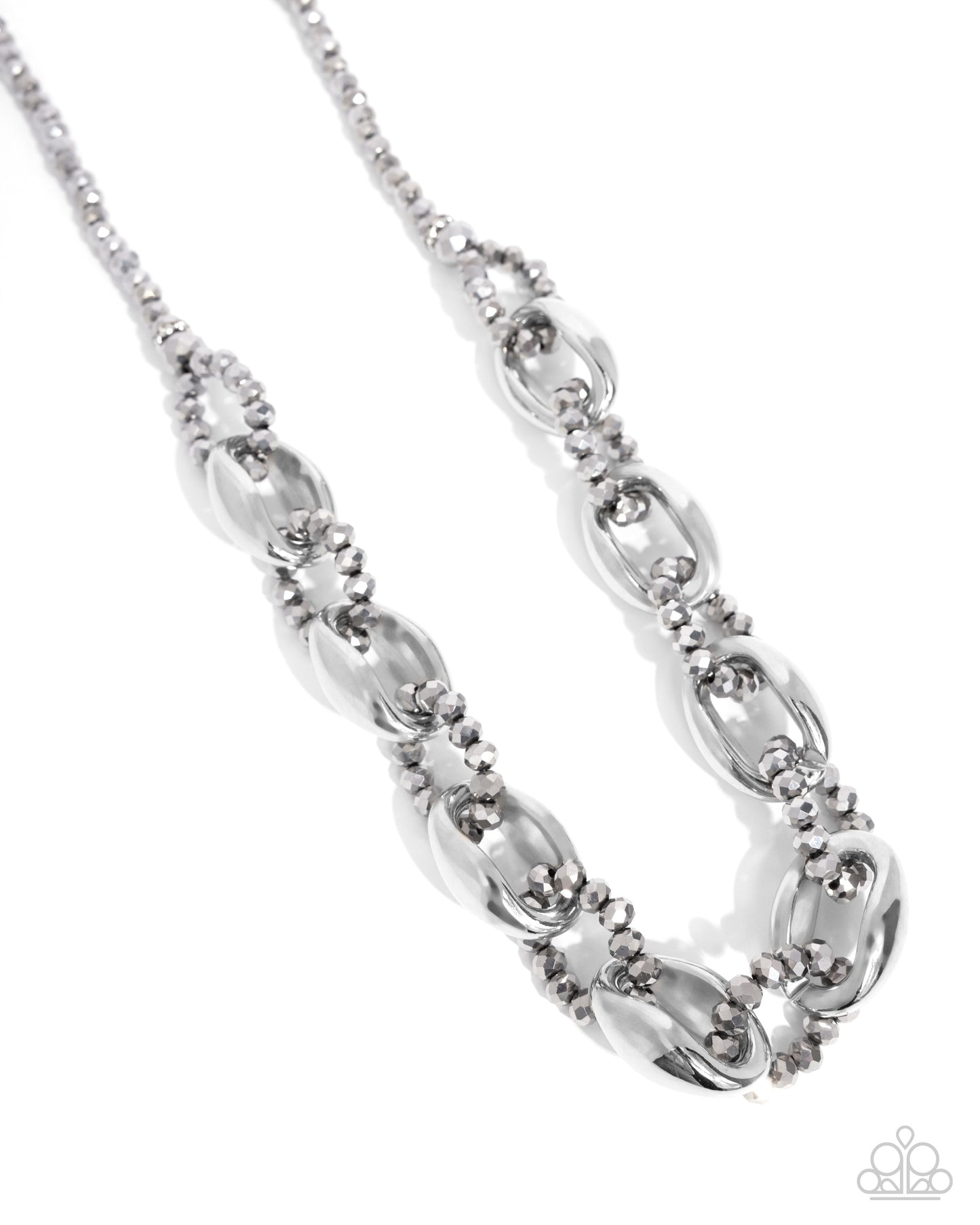 Flickering Fact - silver - Paparazzi necklace