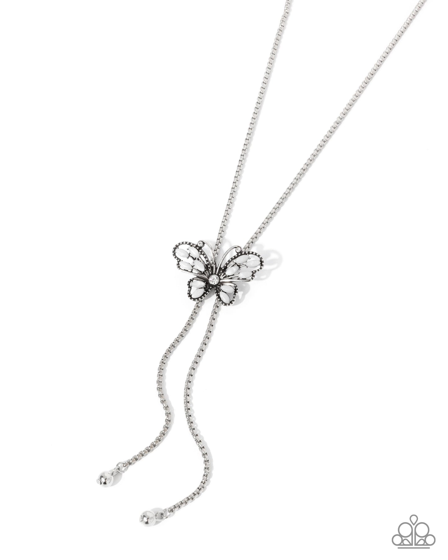 Flight Dynamics - white - Paparazzi necklace