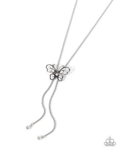 Flight Dynamics - white - Paparazzi necklace