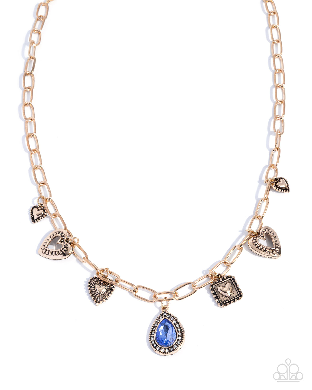 Filtratious Flirtatious Framing - blue - Paparazzi necklace – JewelryBlingThing