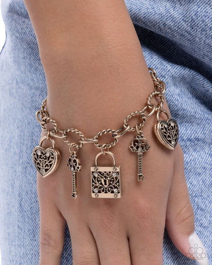 Flirty Filigree - gold - Paparazzi bracelet