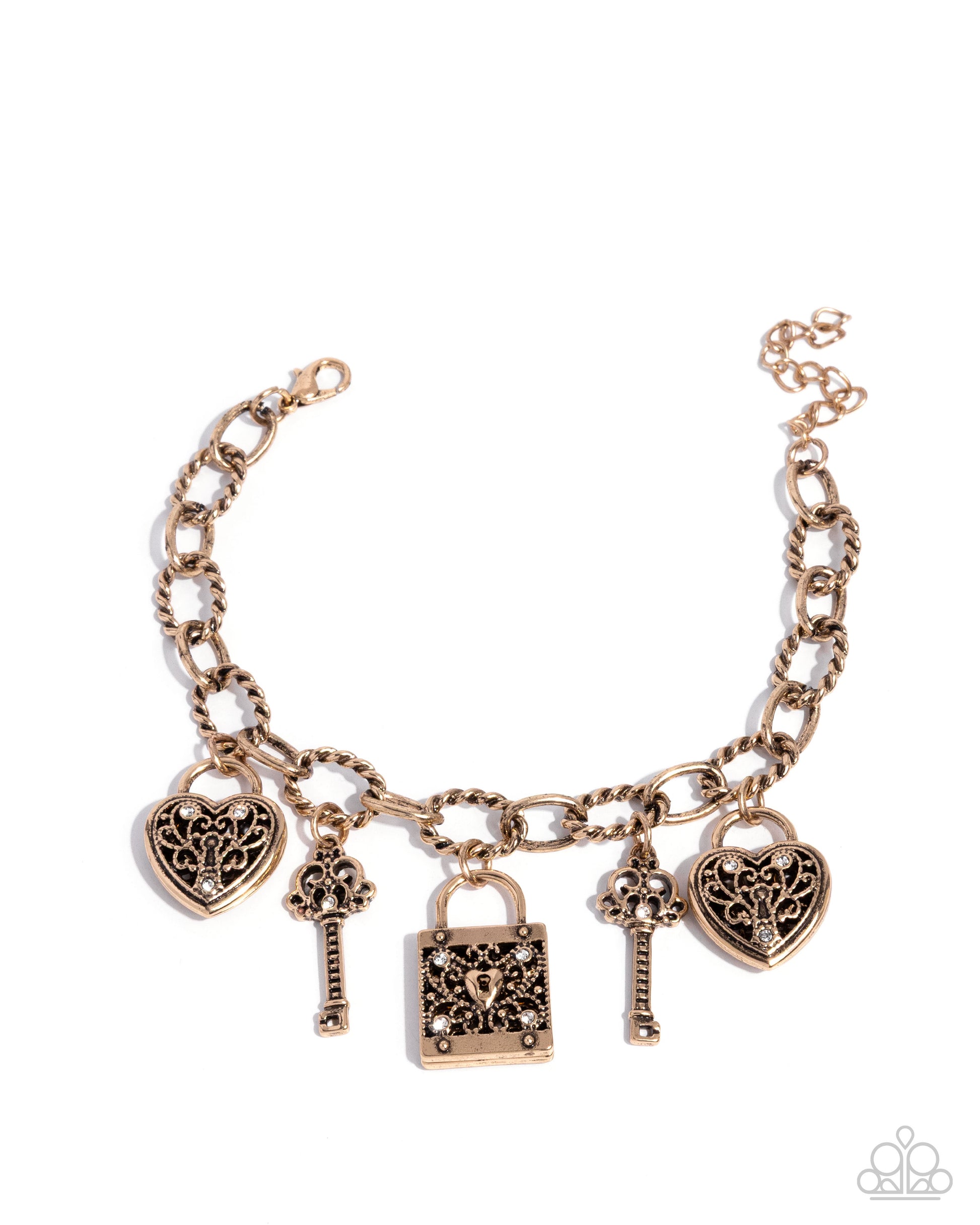 Flirty Filigree - gold - Paparazzi bracelet