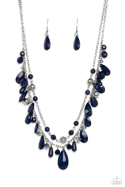 Flirty Flood - blue - Paparazzi necklace