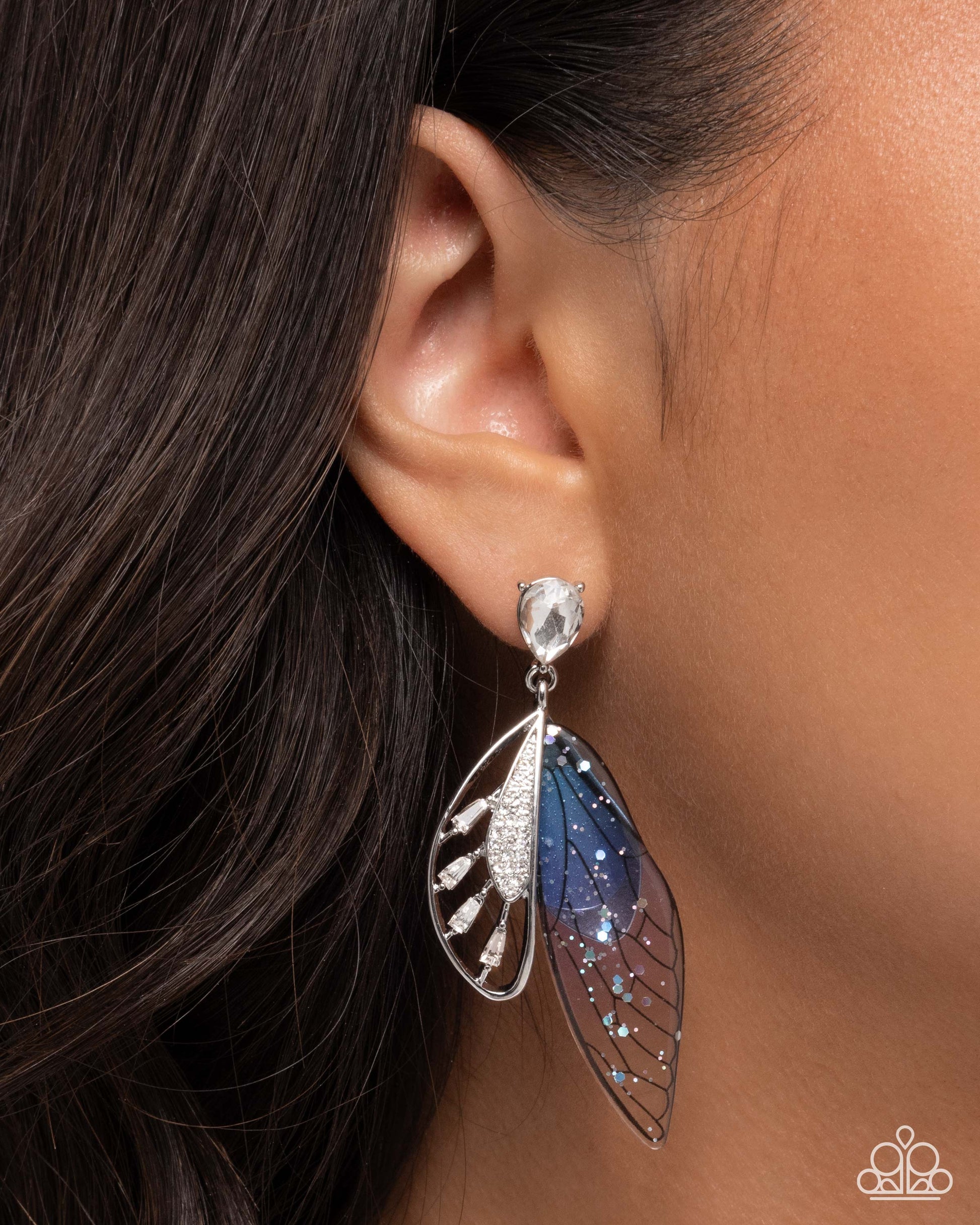 Floating Facade - purple - Paparazzi earrings