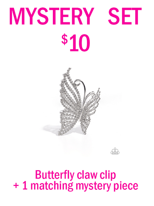 Floating Fanfare Mystery Set - white - Paparazzi complete set